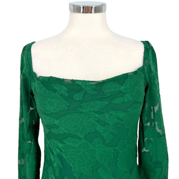 Princess Polly Star Power Mini Dress in Forest Green Size 2 US NWT - Picture 2 of 12